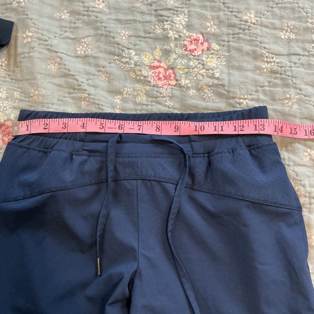 Barco One Womens XS Navy 2 Piece Jogger Scrub Set Drawstring Bottoms - Picture 5 of 12